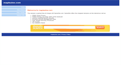 Desktop Screenshot of maplezine.com